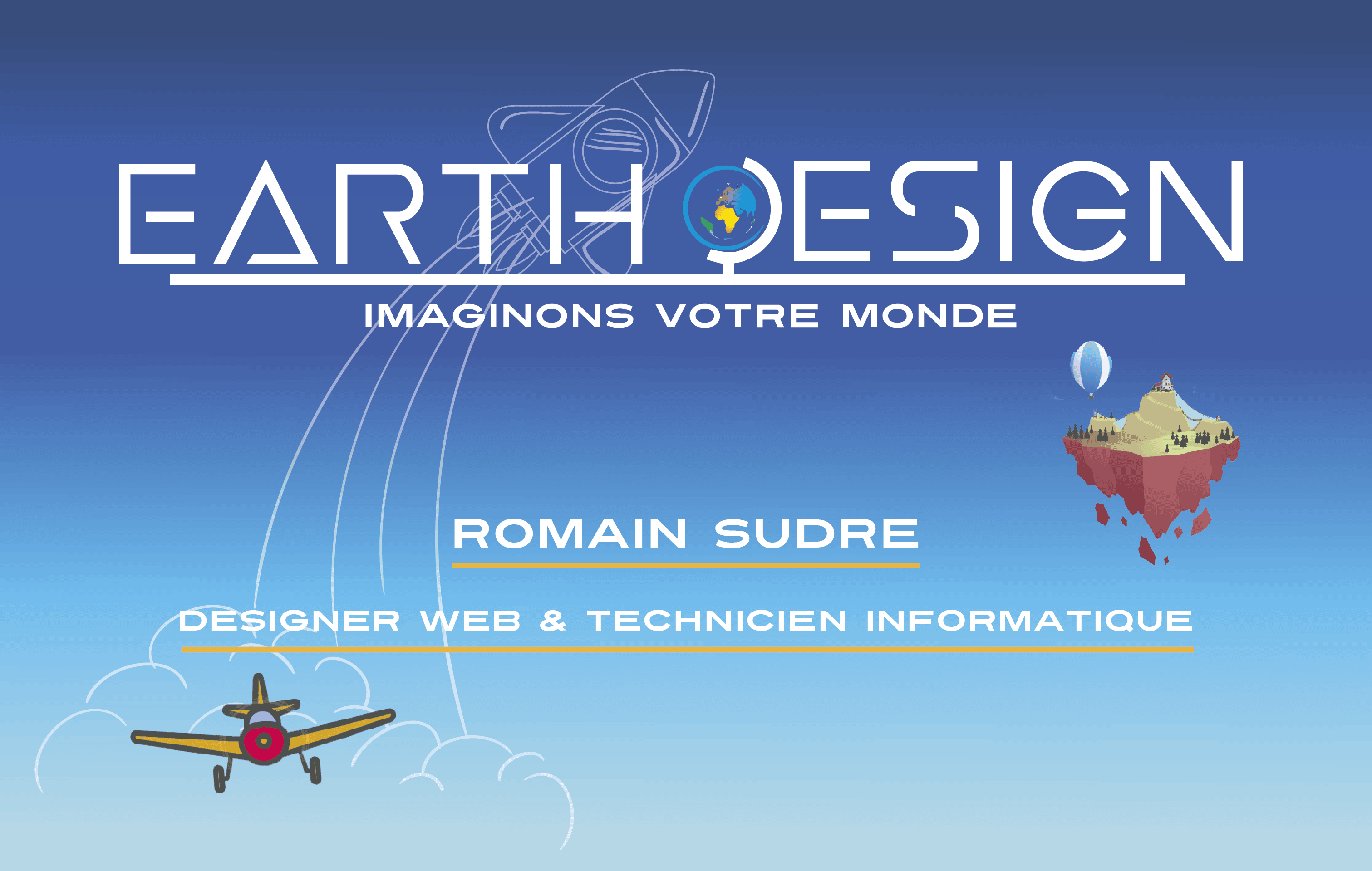 carte de visite earthdesign recto